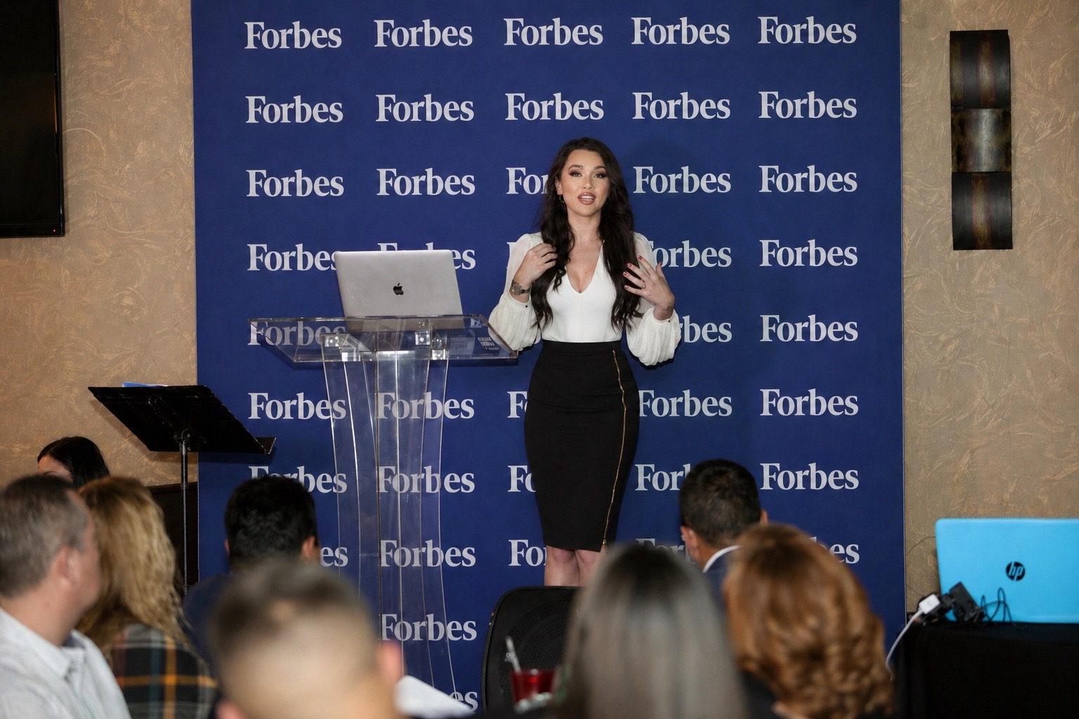 Ela Pop speaking at Forbes